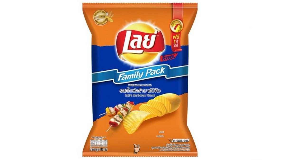 חטיף תפוחי אדמה בטעם ברביקיו - Lays Extra Barbecue