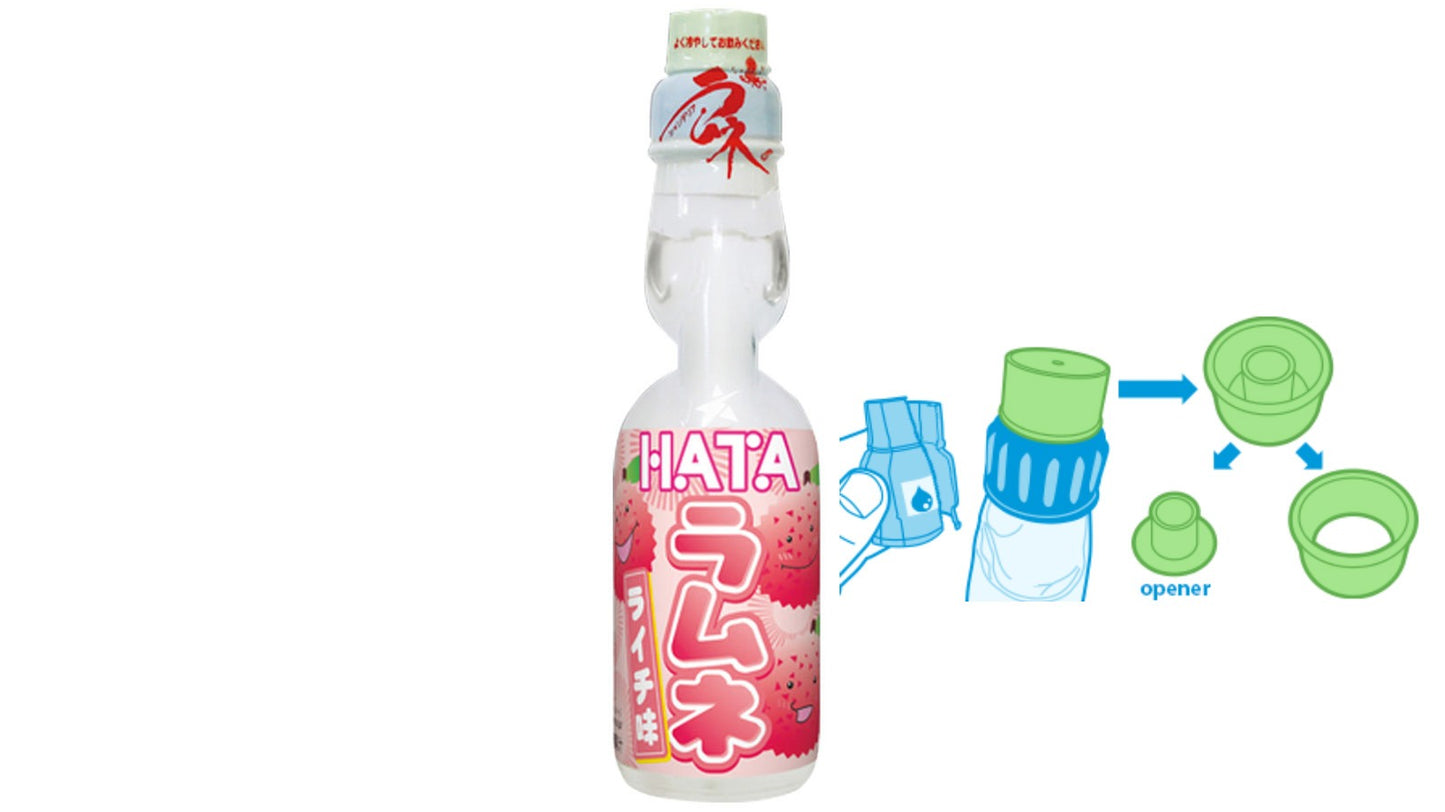 משקה יפני בטעם ליצ'י - HATA Ramune Lychee
