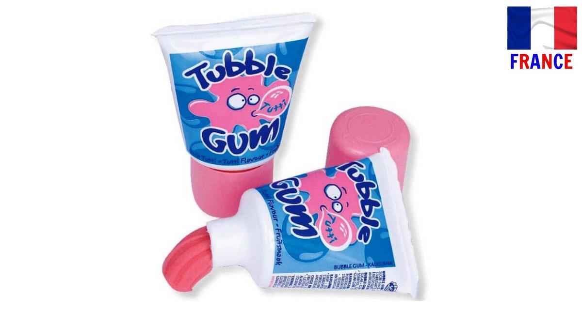 מסטיק בשפורפרת בטעם טוטי פרוטי - TUBBLE GUM