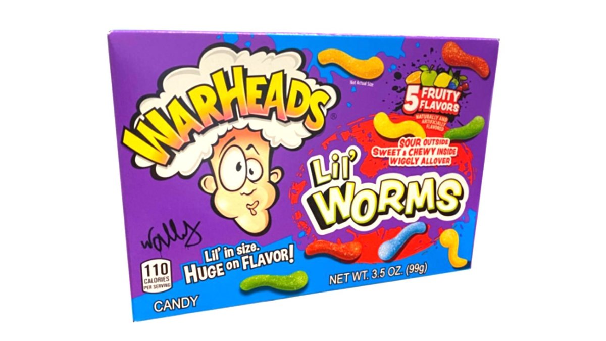 Warheads Small Sweet and Sour Rubber Worms -Warheads