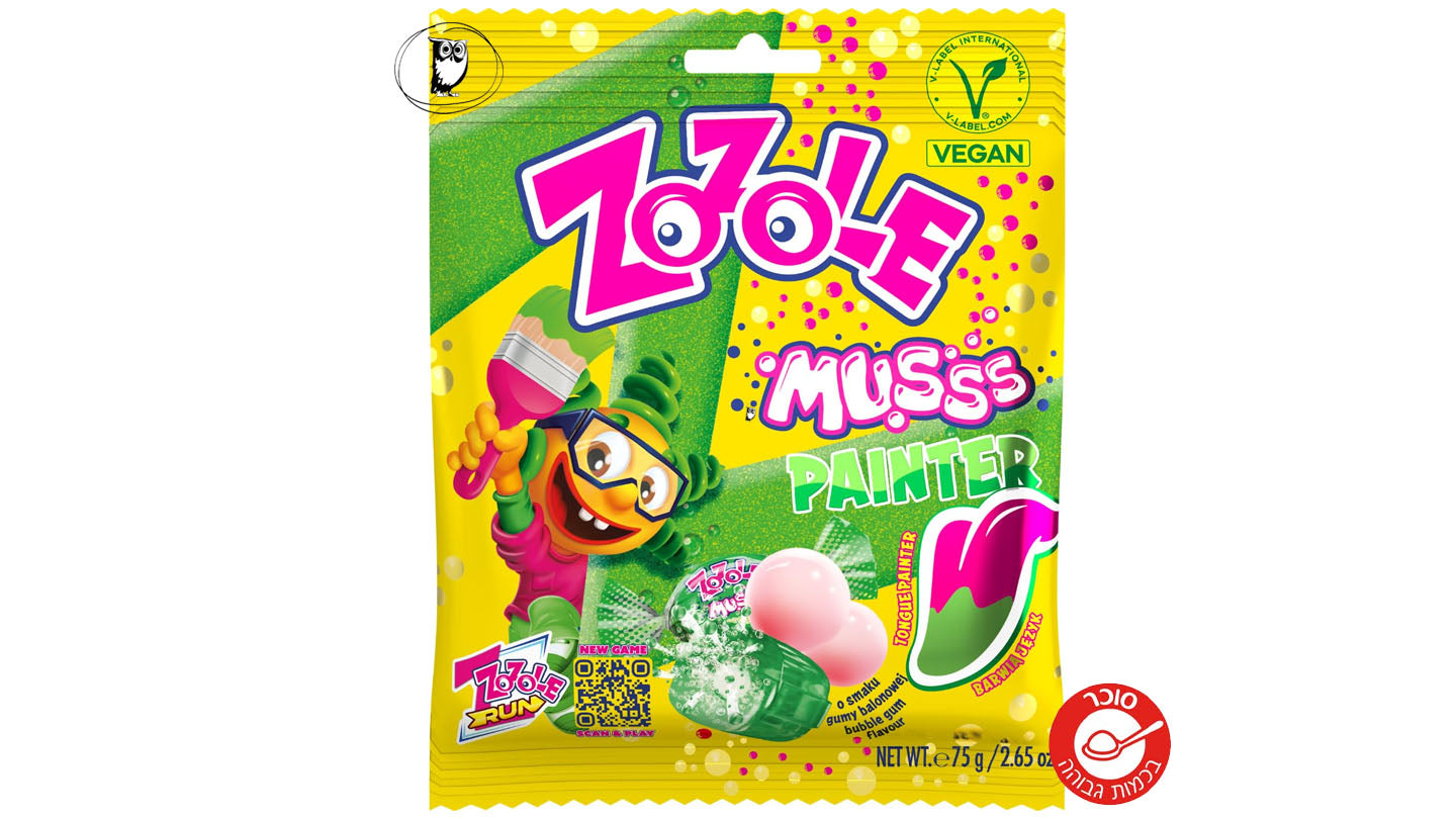 סוכריות תוססות צובעות לשון - Zozole Musss Painter