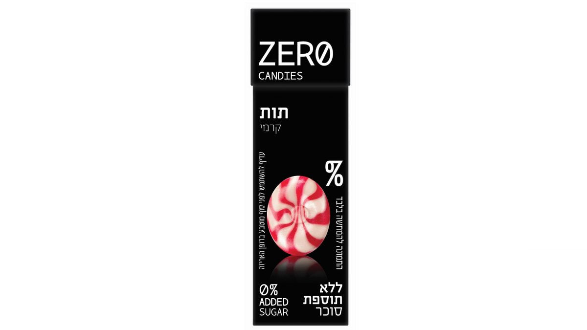 סוכריות ללא סוכר בטעם תות קרמי - ZERO