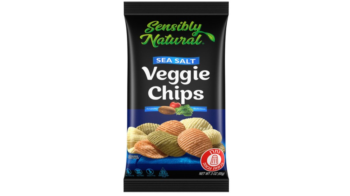 צ'יפס ירקות גלי - Sensibly Natural Sea Salt Veggie Chips