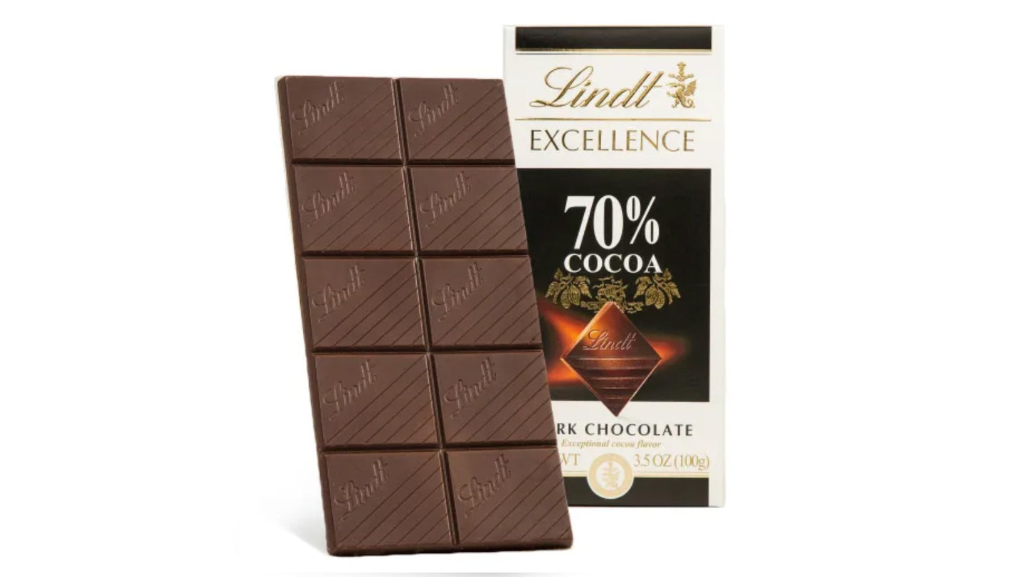 שוקולד מריר 70% - Lindt Excellence Dark Chocolate