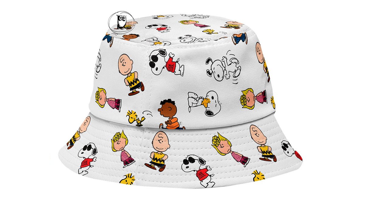 כובע טמבל סנופי - מיקס לבן