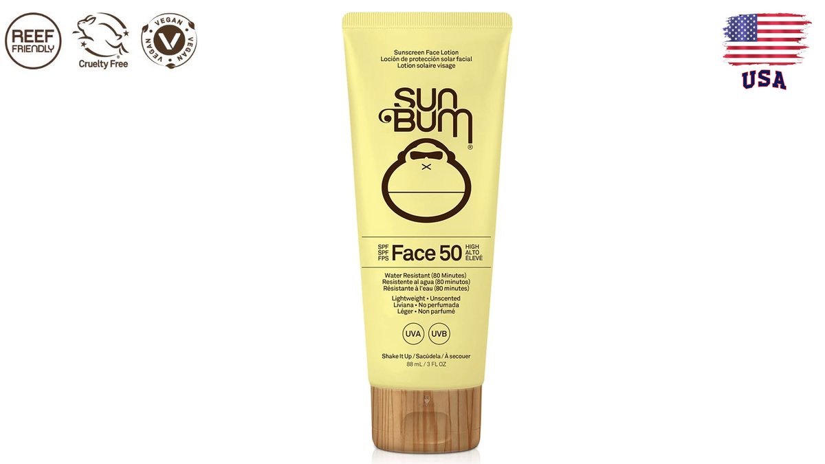 קרם הגנה לפנים 50 SPF - SUN BUM