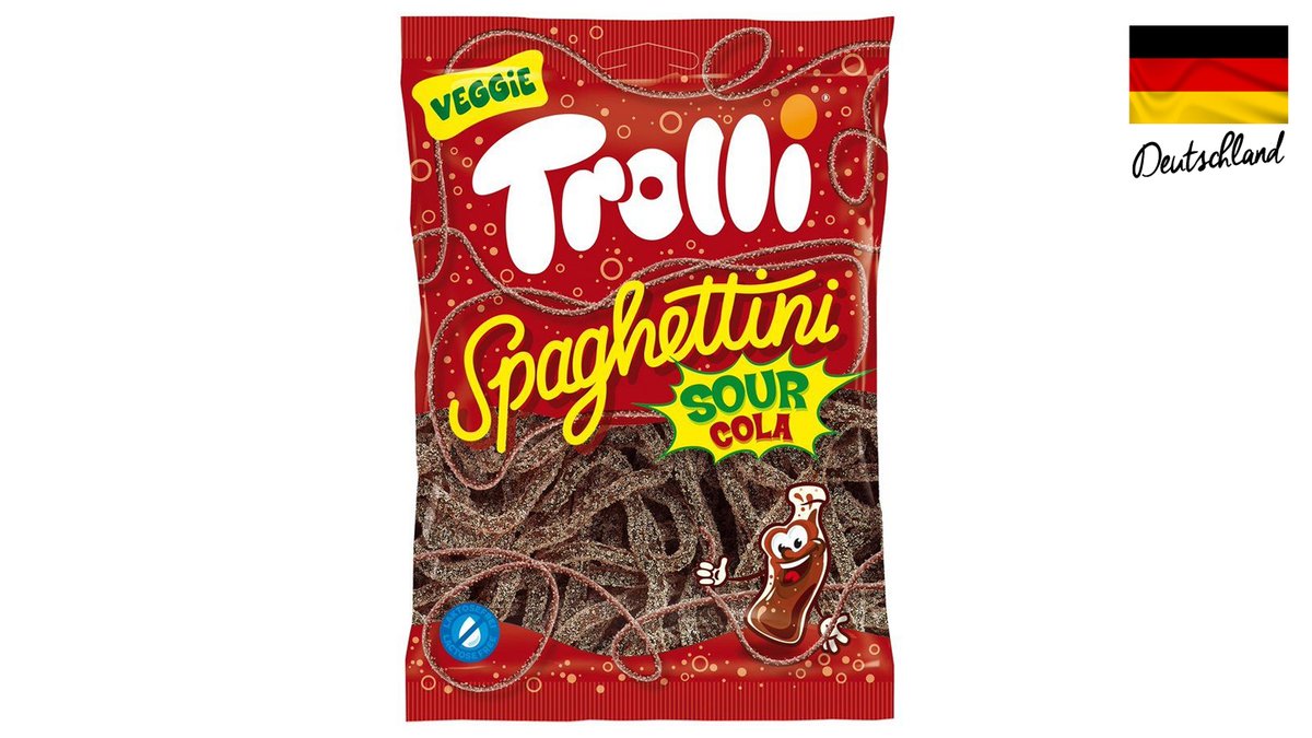 גומי טרולי ספגטי בטעם קולה חמוץ - TROLLI SPAGHETTINI SOUR COLA