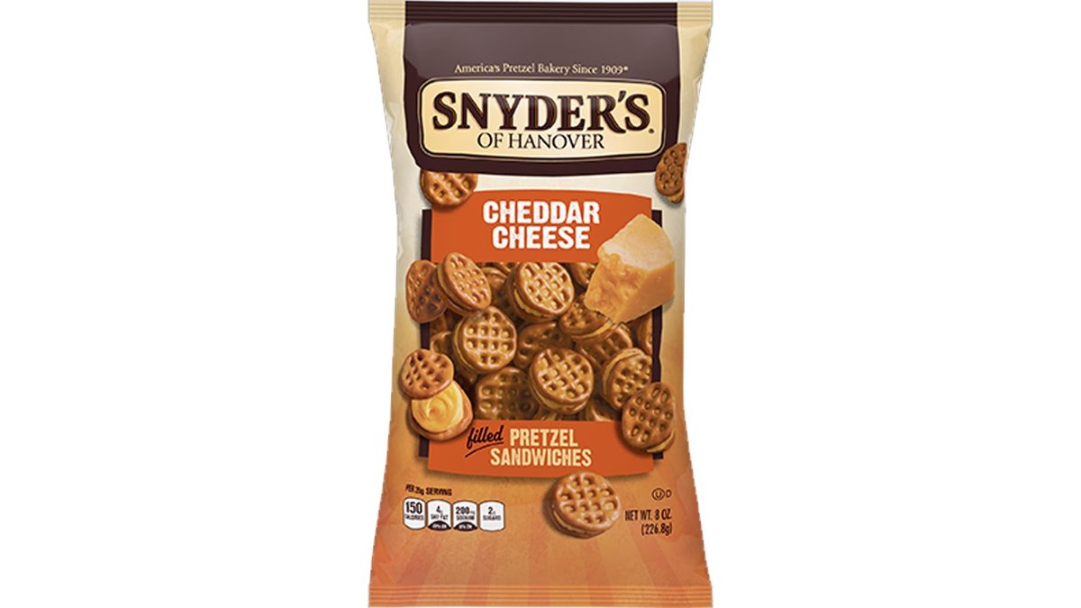 סניידרס סנדוויץ בייגלה במילוי קרם צ'דר SNYDER'S