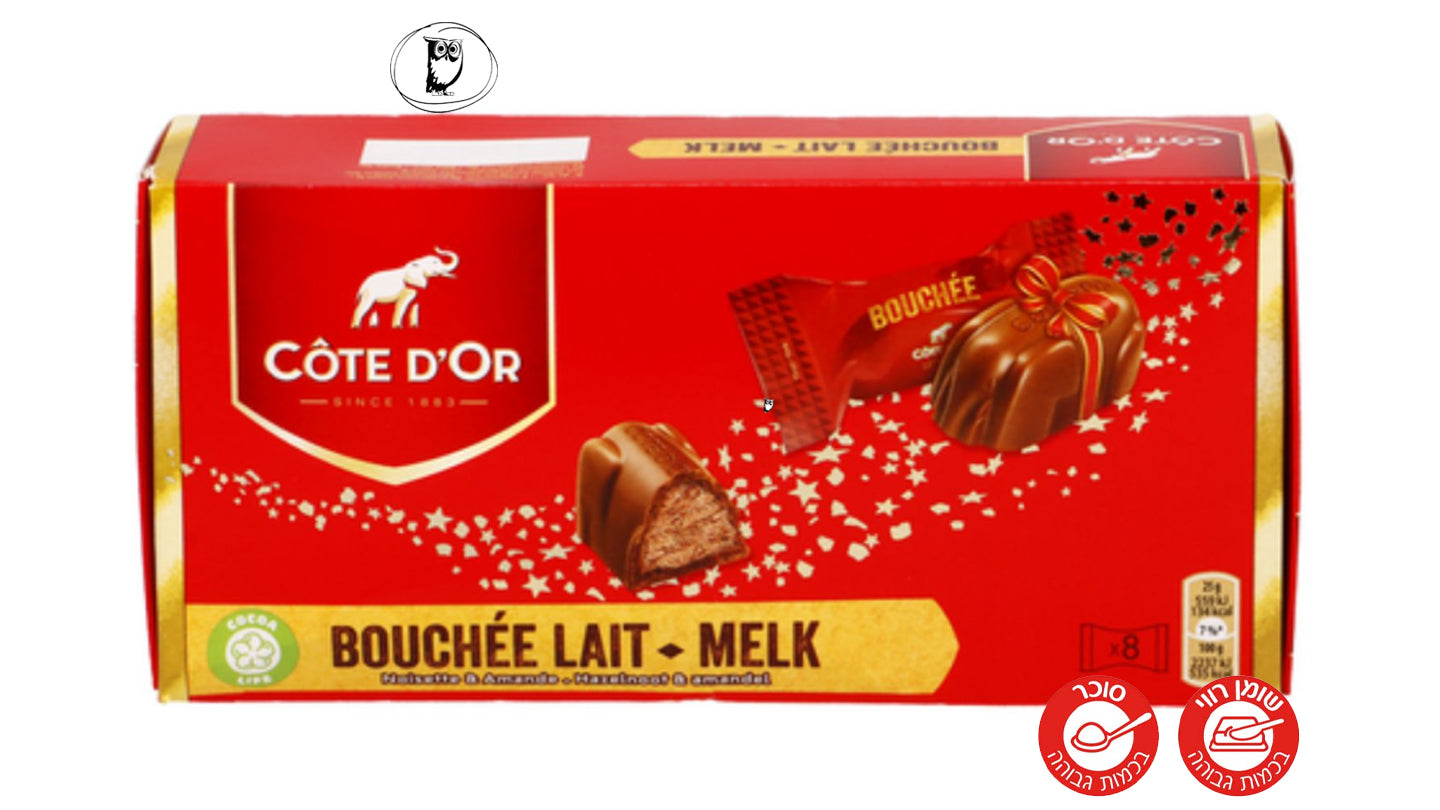 Cote Dor קוטדור פרליני שוקולד חלב במילוי קרם פרלין