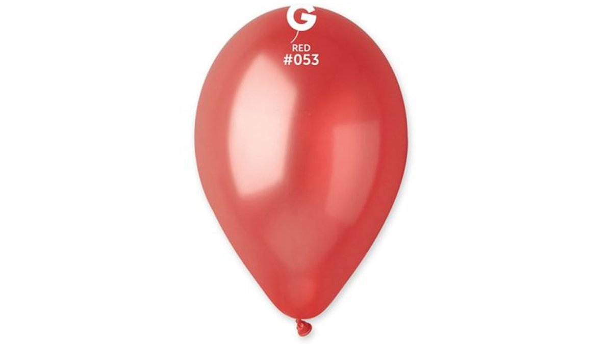 5 בלונים אדום מטאלי