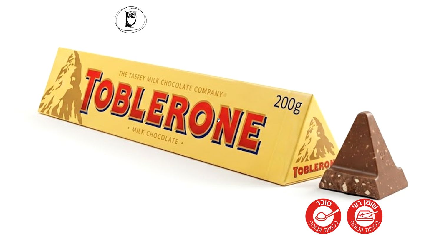 טובלרון שוקולד דבש ונוגט - TOBLERONE