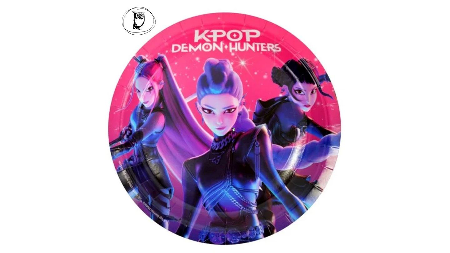 8 צלחות נייר 18 ס"מ קייפופ K-POP