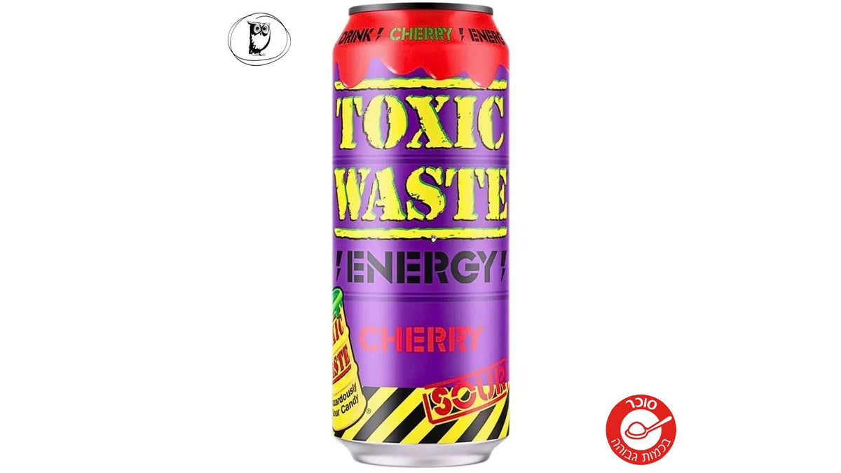משקה אנרגיה מוגז בטעם דובדבן - Toxic Waste Energy Cherry