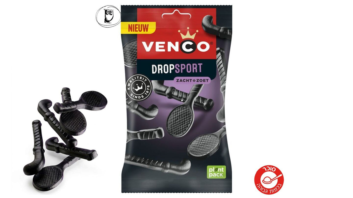 ליקריץ בצורת מחבט טניס - VENCO DROPS SPORT