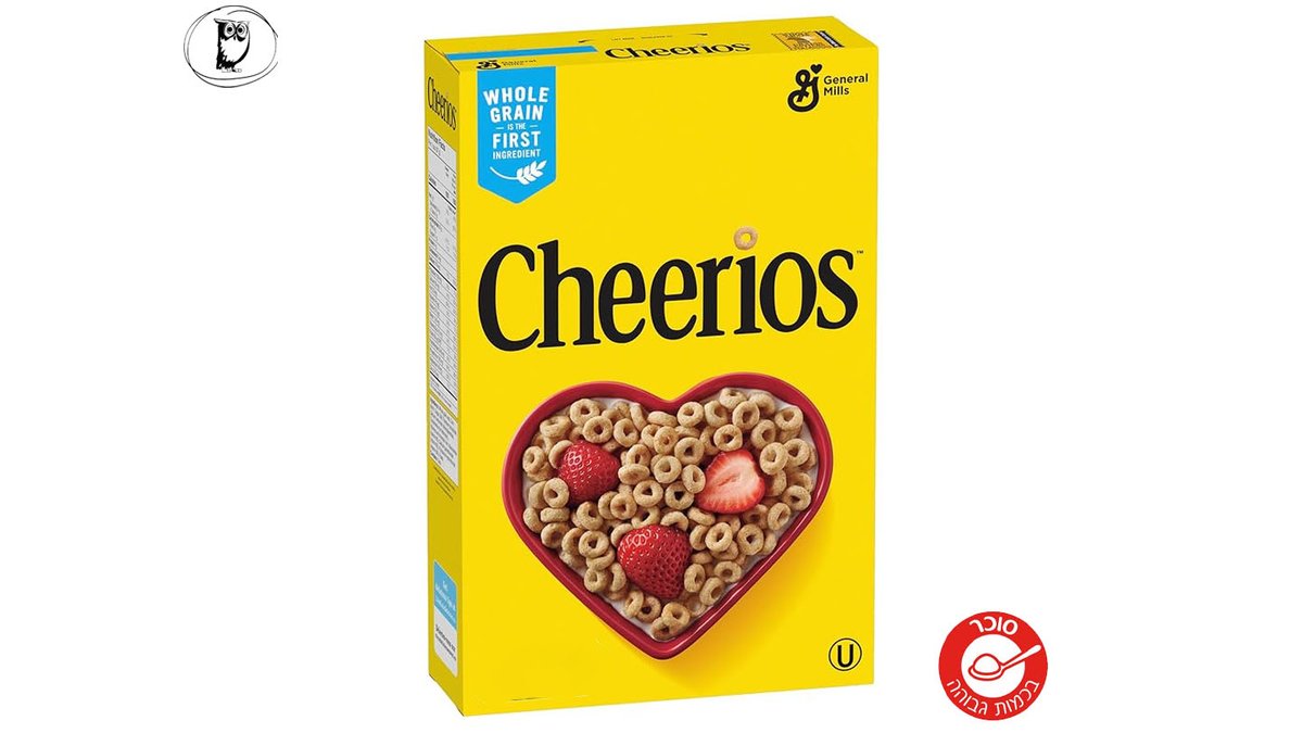דגני בוקר על בסיס שיבולת שועל מלאה - CHEERIOS