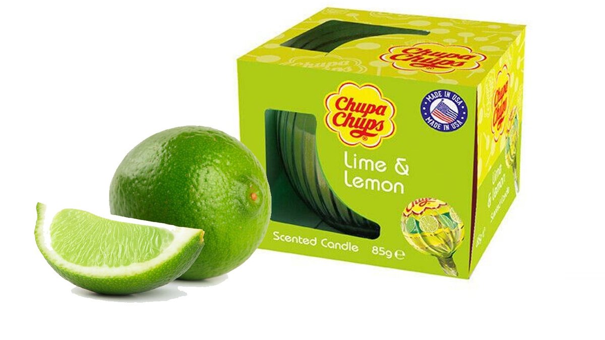 Lemon and lime scented candle - CHUPA CHUPS LIME & LEMON