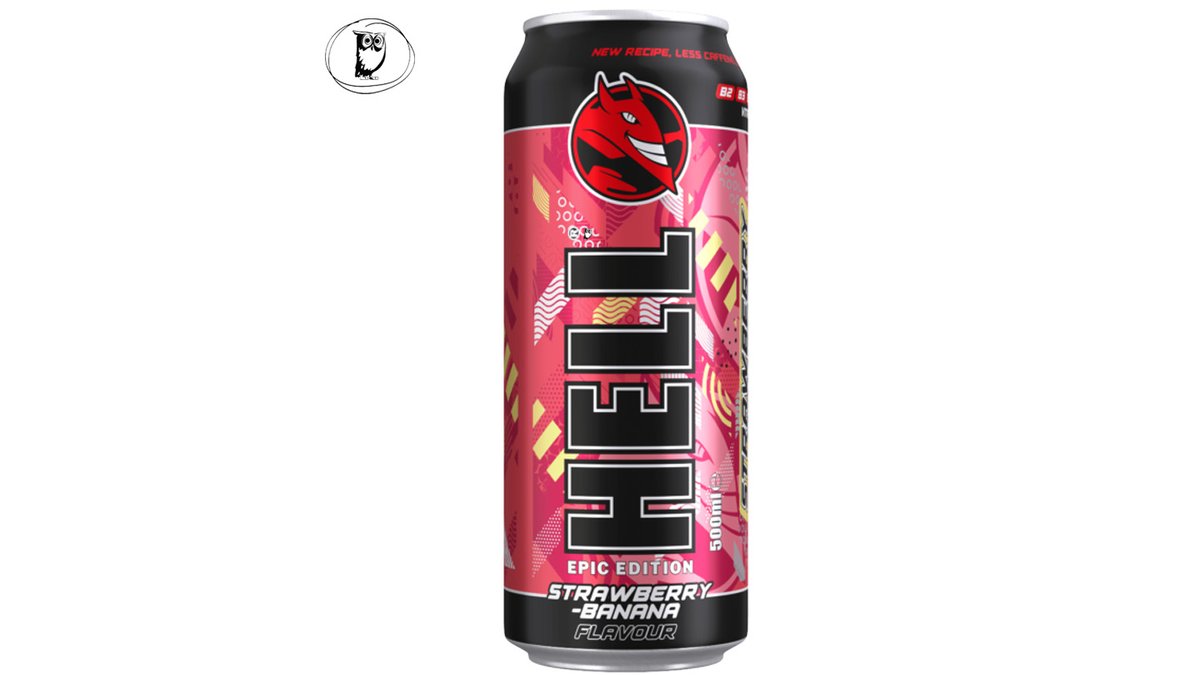 משקה אנרגיה בטעם תות-בננה - HELL STRAWBERRY-BANANA