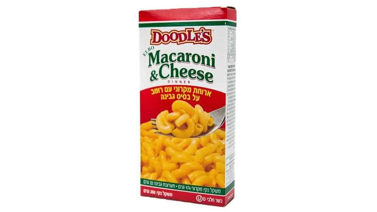 DOODLES macaroni and cheese noodle meal