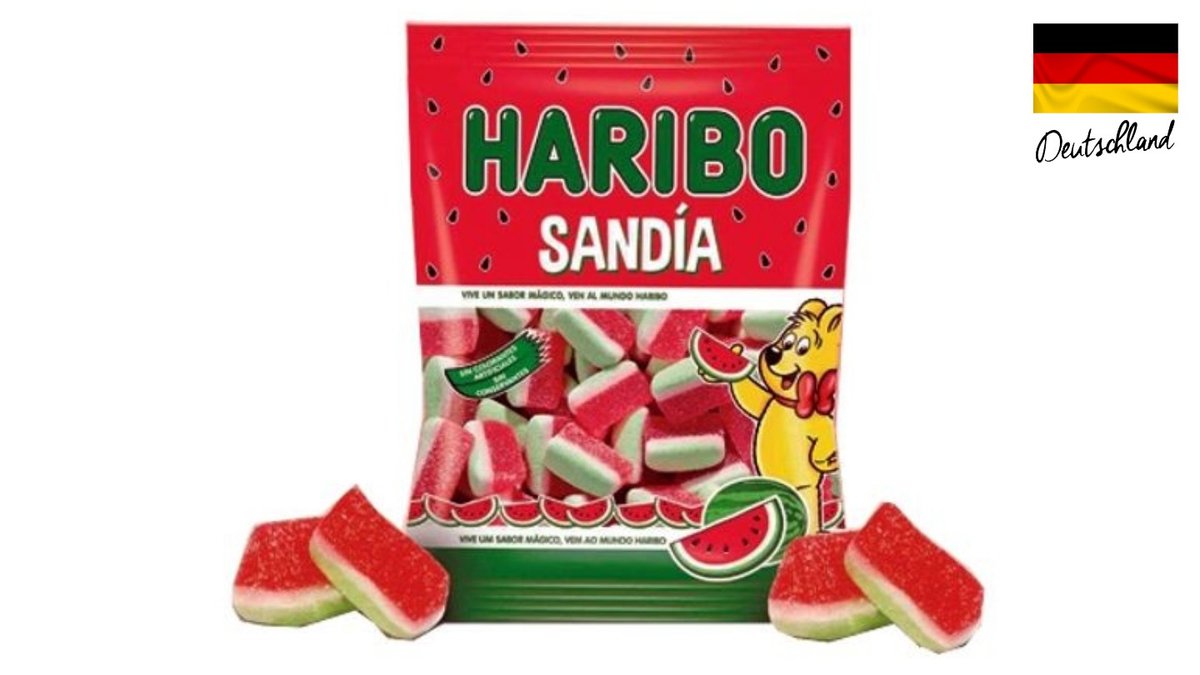 Haribo Sandia Candied Watermelon Gum