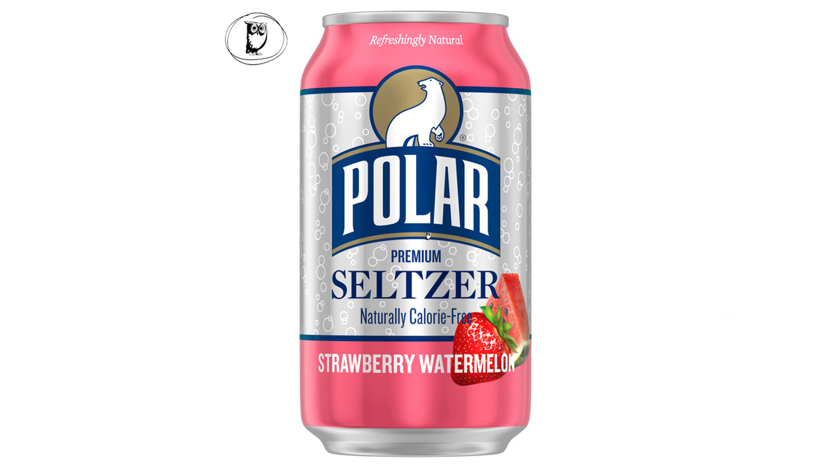 משקה תוסס בטעמי תות-אבטיח - Polar strawberry-watermalon Seltzer
