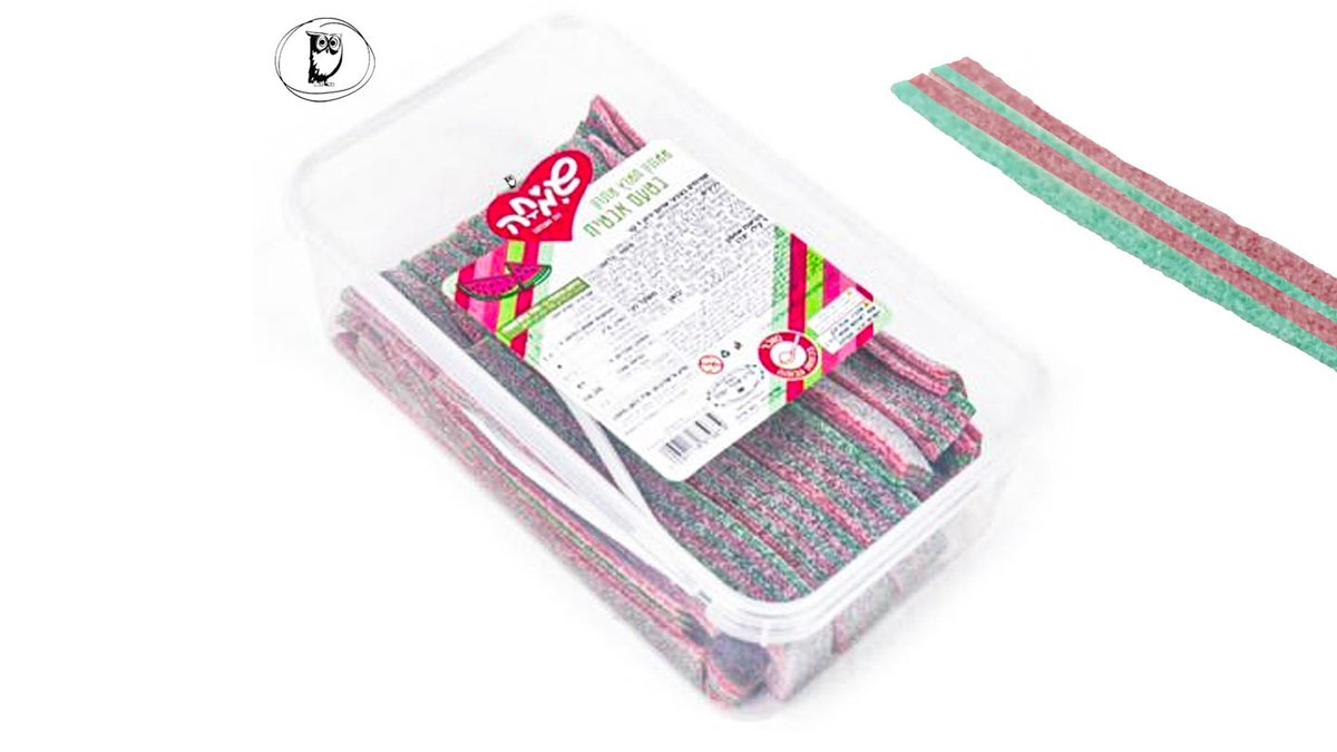 ממתק ליקריץ שטיחים בקופסה 1 קג – ירוק אדום-אבטיח