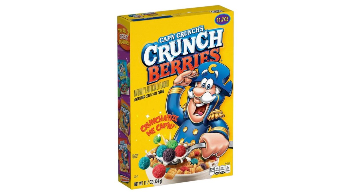קפטן קראנץ' דגני בוקר בטעמי פירות יער - Cap'n Crunch's Crunch Berries