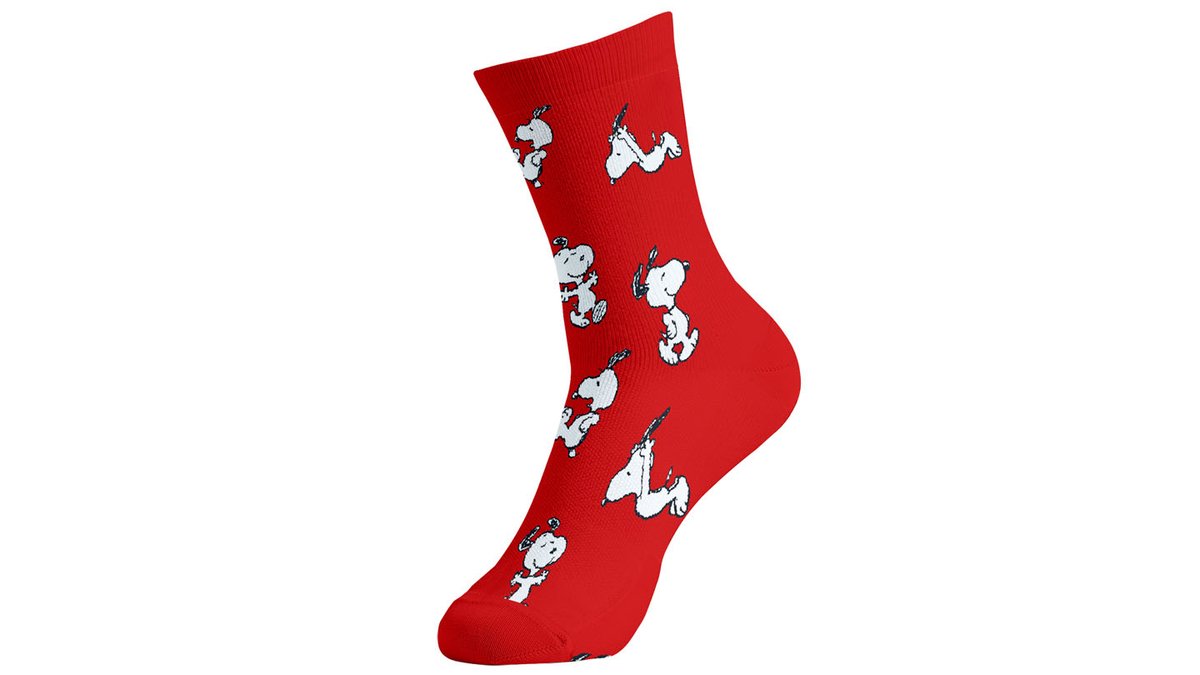 גרביים מעוצבים - סנופי מיקס אדום