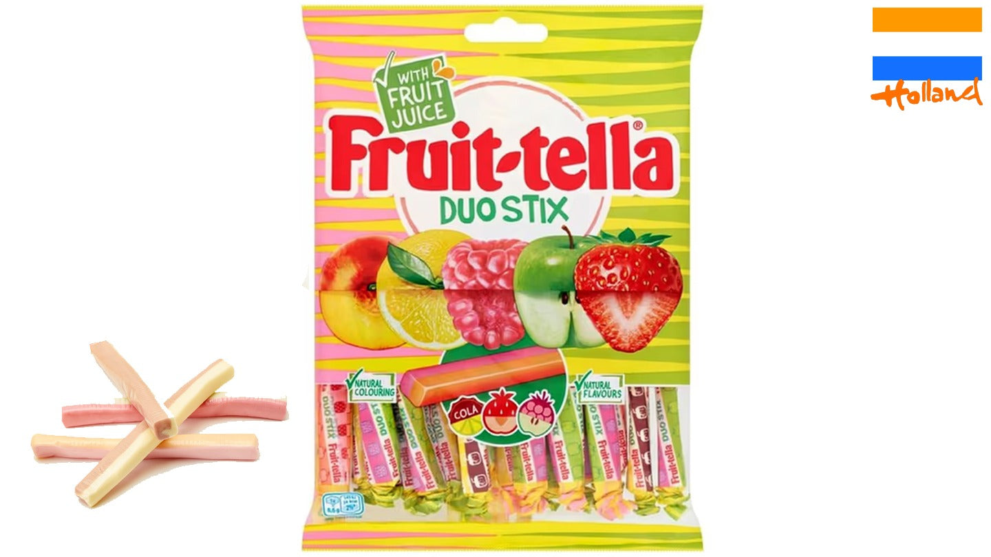 Fruitella Strawberry Toffee in a bag, individually packaged - FRUIT-TELLA STRAWBERRY MIX