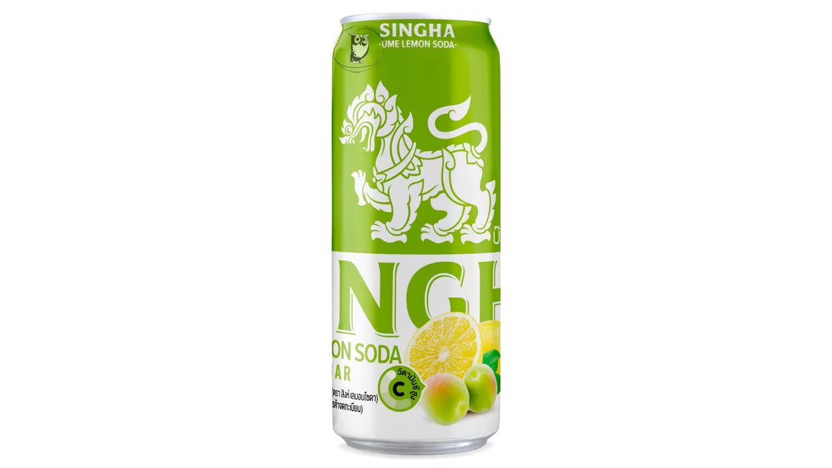 סינגה סודה בטעם לימון ירוק ללא סוכר - Singha UME Lemon Soda Zero Sugar
