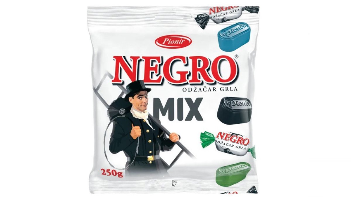 מיקס סוכריות ליקריץ קשות עם מילוי בטעם ליקריץ PIONIR Negro Mix