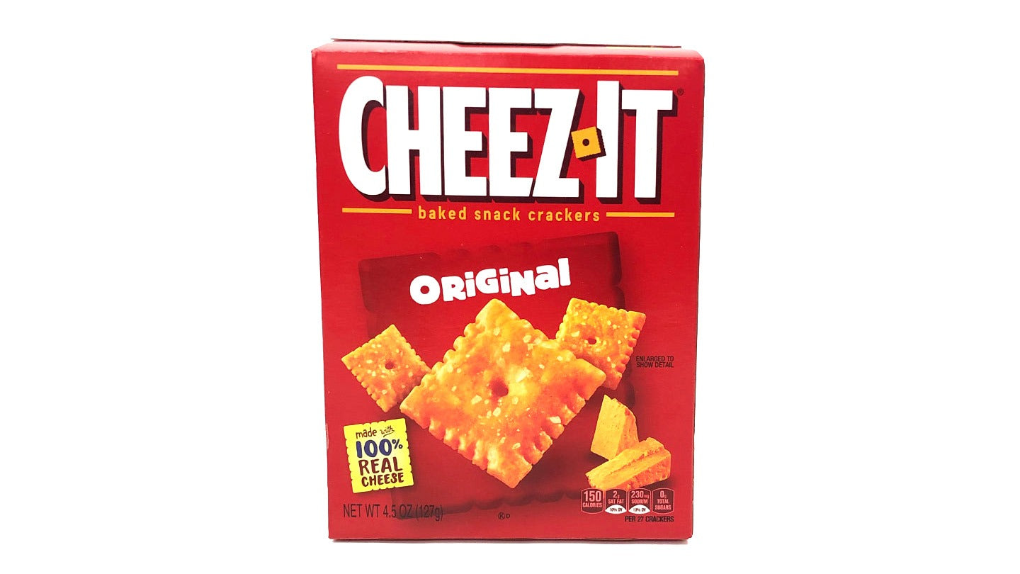 צ'יז איט קרקר בטעם גבינה CHEEZ IT ORIGINAL