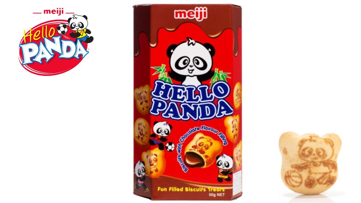 הלו פנדה עוגיות קטנטנות ממולאות בקרם שוקולד - Meiji Hello Panda Chocolate