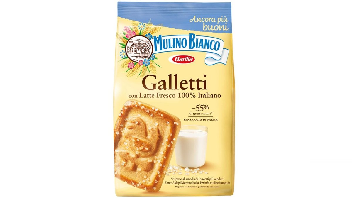 עוגיות עם פתיתי סוכר - MULINO BIANCO BISCUITS GALLETI