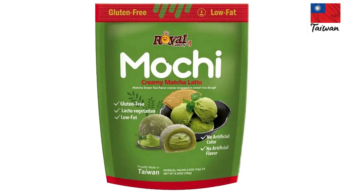 מוצ׳י ממתק אורז ממולא בטעם תה מאצ'ה וחלב MOCHI