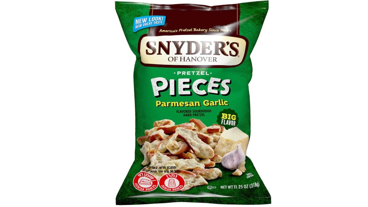 סניידרס שברי בייגלה בטעם פרמזן ושום SNYDER'S