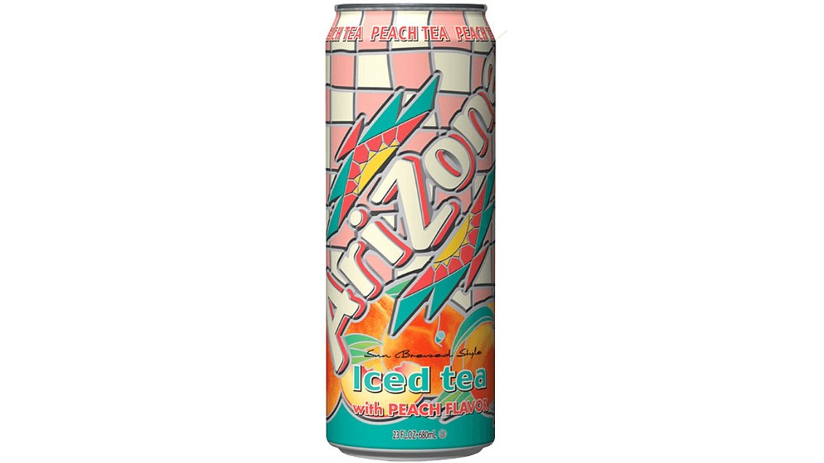 אריזונה תה קר ירוק אפרסק בפחית ענק - ARIZONA PEACH GREEN TEA