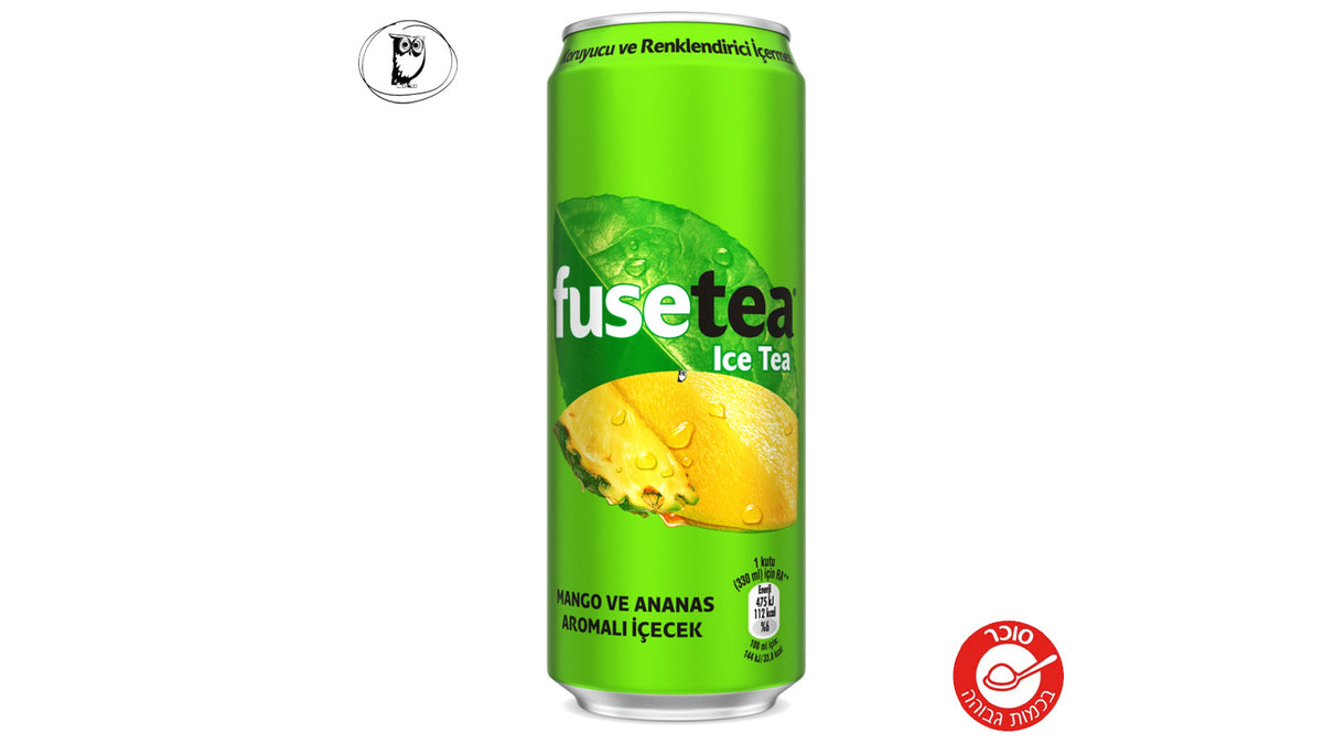 פיוז טי מנגו אננס בפחית - Fuze Tea