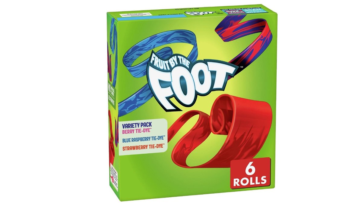 ממתק גומי במגוון טעמים - FRUIT BY THE FOOT Variety Pack