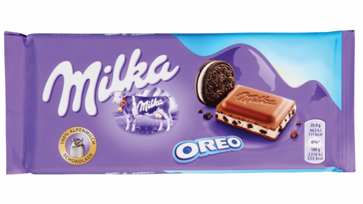 מילקה טבלת שוקולד חלב עם שבבי אוראו MILKA