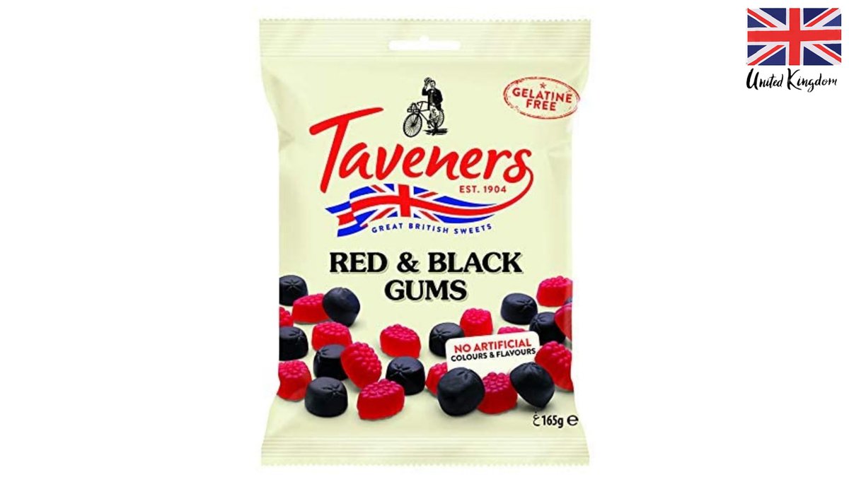 גומי בטעמי פטל ודומדמניות שחורות - TAVENERS RED & BLACK GUMS