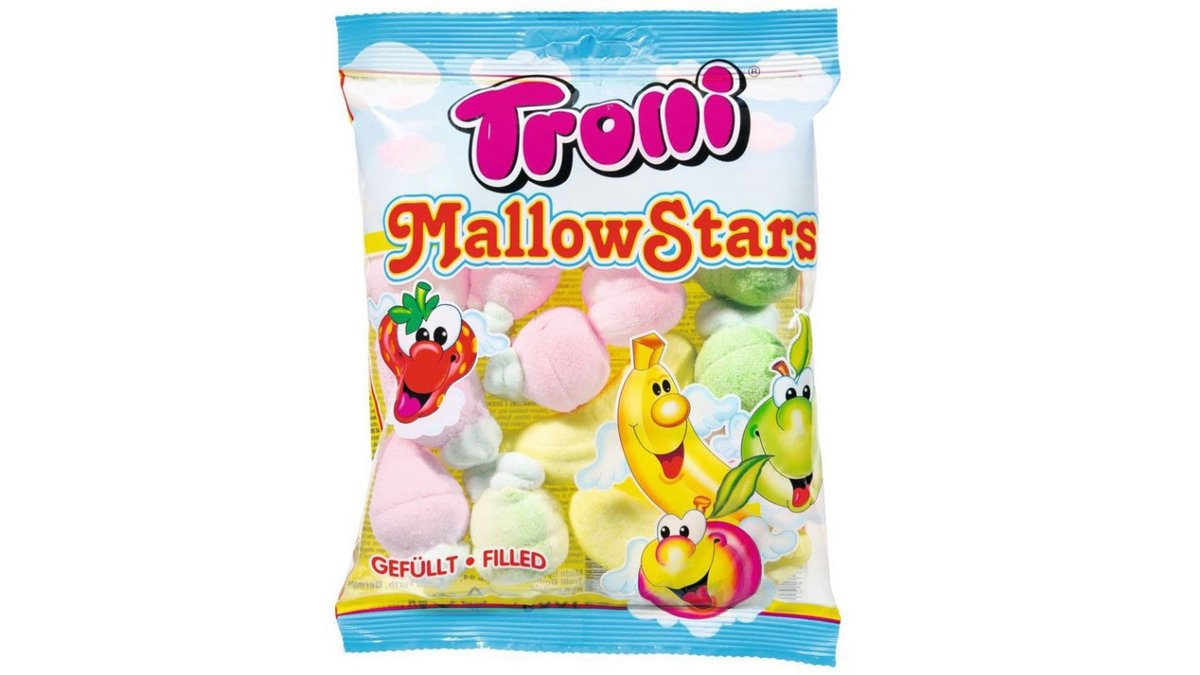 מרשמלו טרולי בצורות של פירות ממולאים - TROLLI MALLOWSTARS