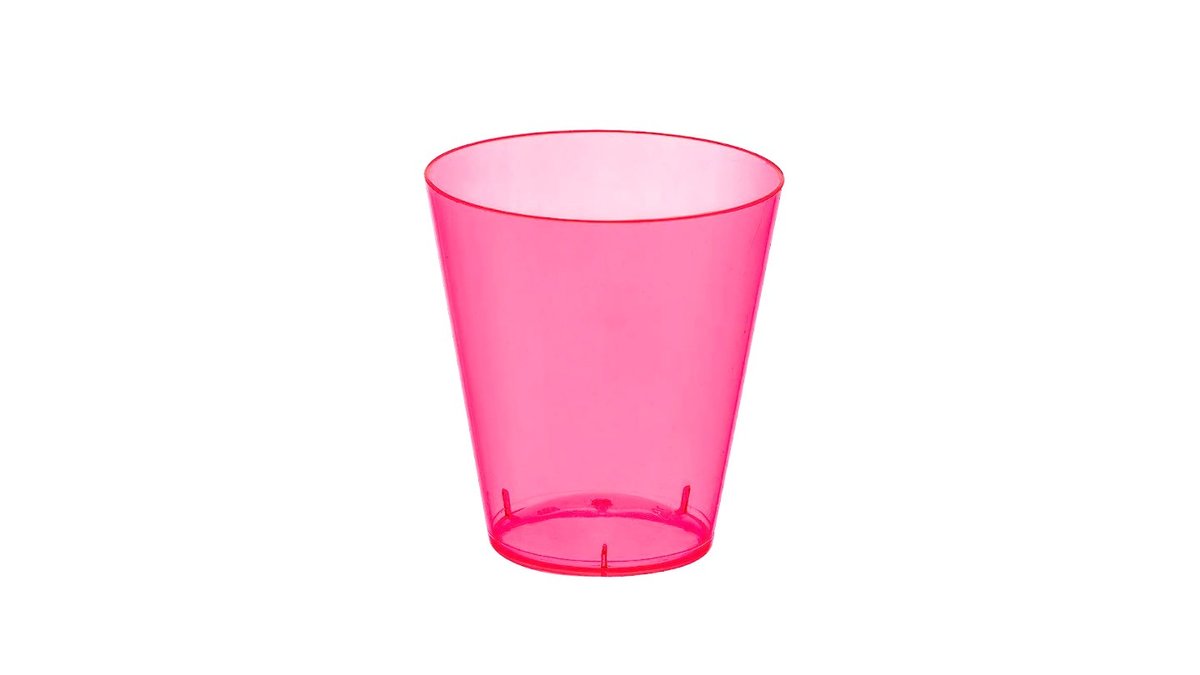 30 כוסות צ'ייסר ורודות