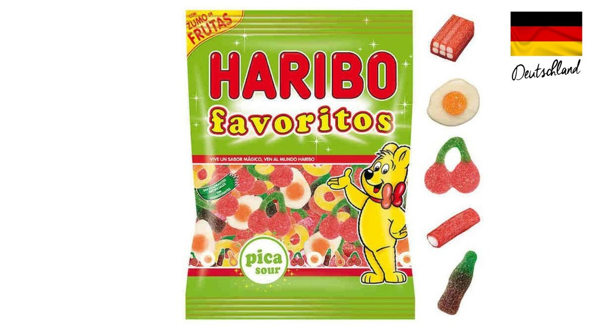 גומי הריבו פבוריטוס מיקס חמוץ במגוון צורות - FAVORITOS PICA HARIBO