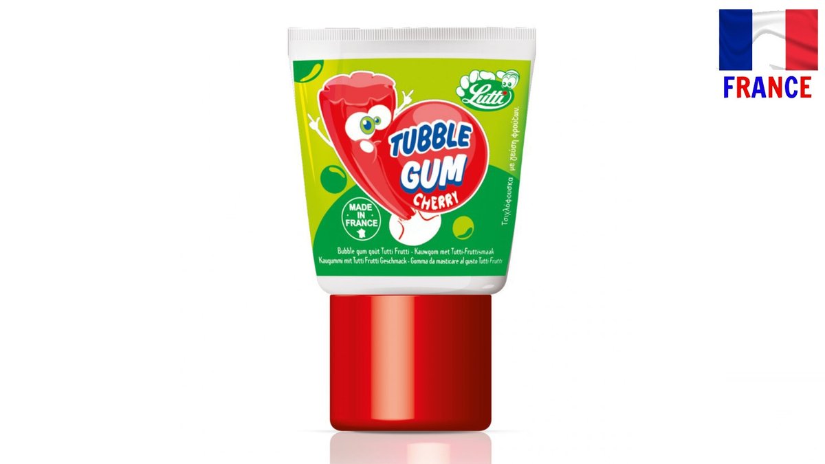 מסטיק בשפורפרת בטעם דובדבן - TUBBLE GUM