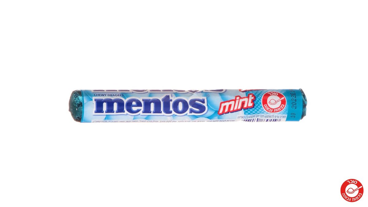 מנטוס גליל סוכריות לעיסה בטעם מנטה - MENTOS MINT