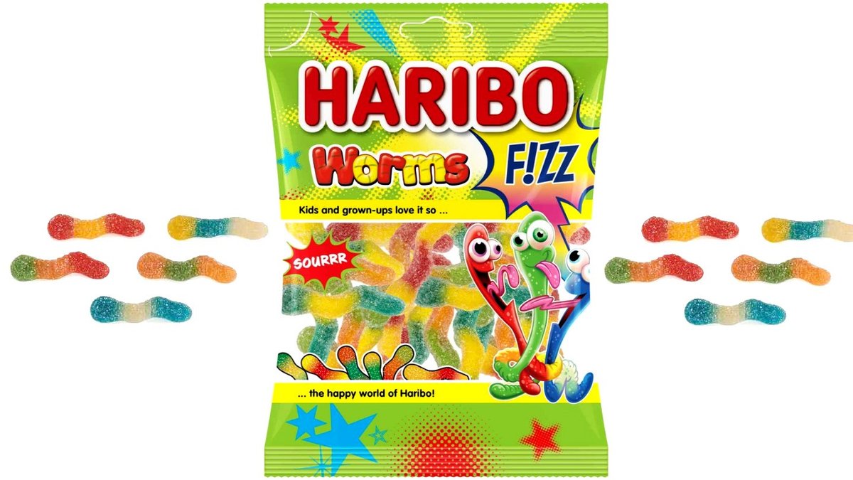 גומי הריבו תולעים חמוצות - HARIBO SOUR WORMS
