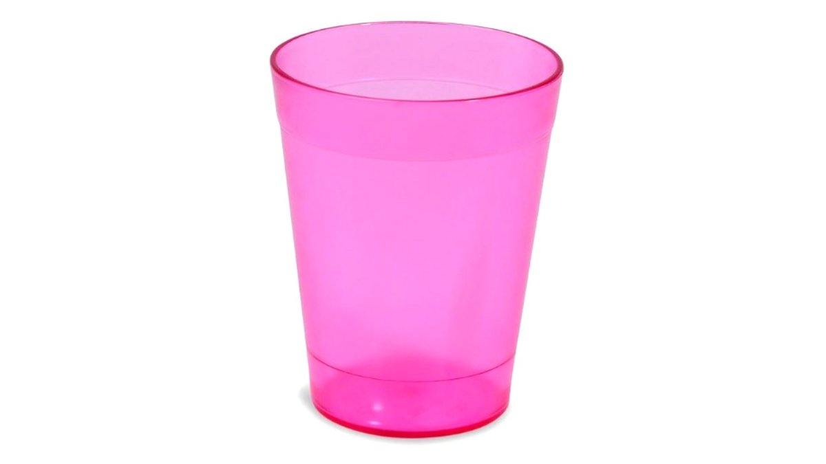 10 כוסות קריסטל 300 מ"ל ורוד