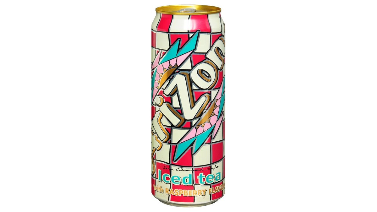 Arizona Raspberry Iced Tea in a Giant Can - ARIZONA RASPBERRY TEA