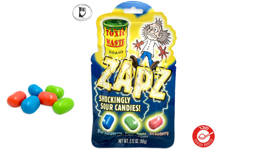 סוכריות לעיסה חמוצות במיוחד – Toxic Waste Zapz