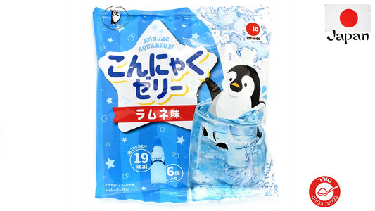 ממתק ג׳לי קונג׳אק יפני בטעם ראמונֶה - Konjac Aquarium Ramune